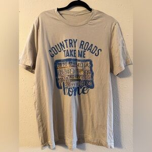 Country Roads Take Me Home T-Shirt | Size: XL